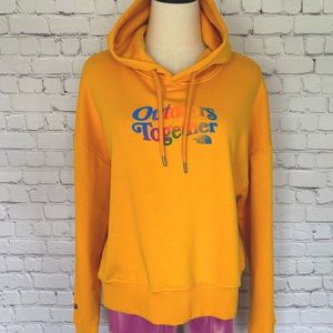 THE NORTH FACE Pride Outdoors Together Dark Yellow Pullover Hoodie--NWT--L